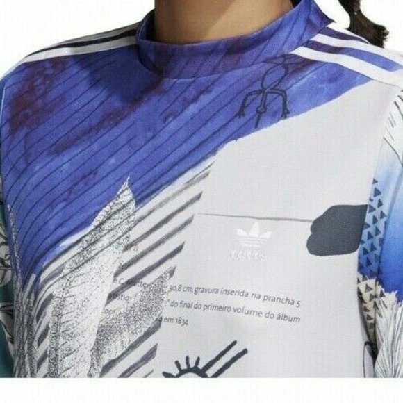 NWT ADIDAS‎ Originals FARM RIO Brazil Palm Graffiti Printed Roo de Janeiro Dress - Picture 6 of 6